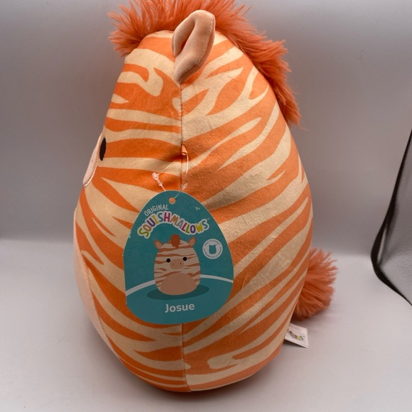 Squishmallow JOSUE 11"  Orange ZEBRA NWT RARE 2024 First to Market Plush Toy - Picture 3 of 8